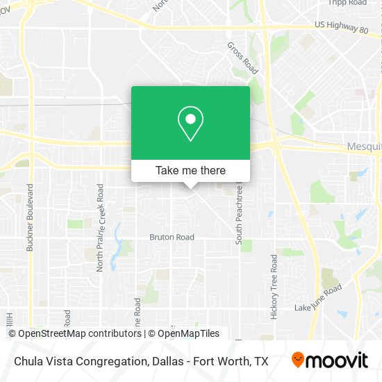 Chula Vista Congregation map