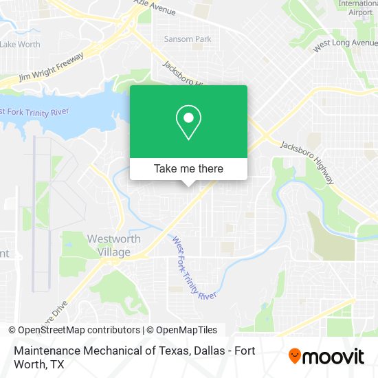 Maintenance Mechanical of Texas map