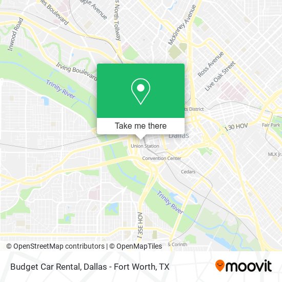 Budget Car Rental map