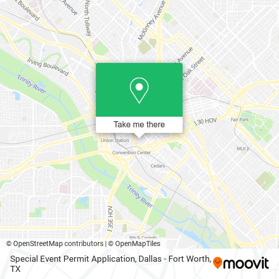 Special Event Permit Application map