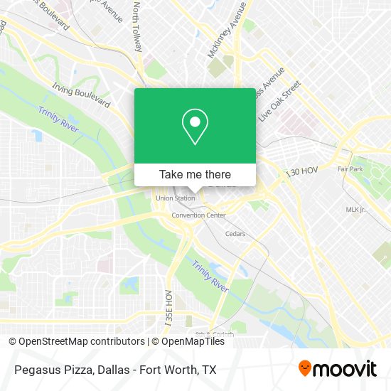 Pegasus Pizza map