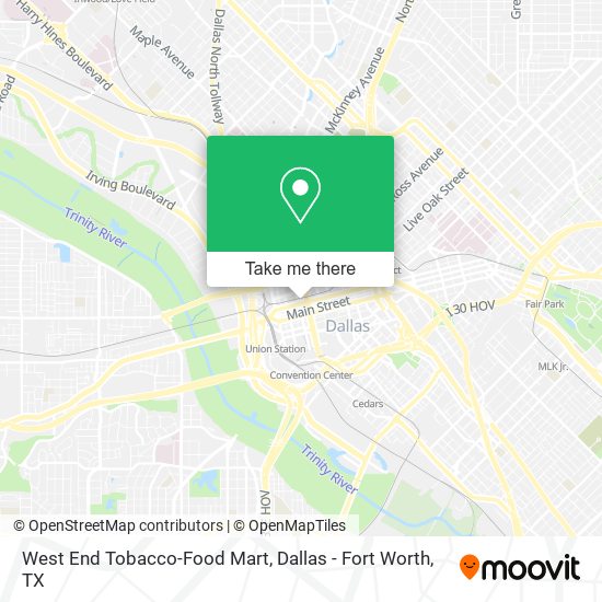 West End Tobacco-Food Mart map