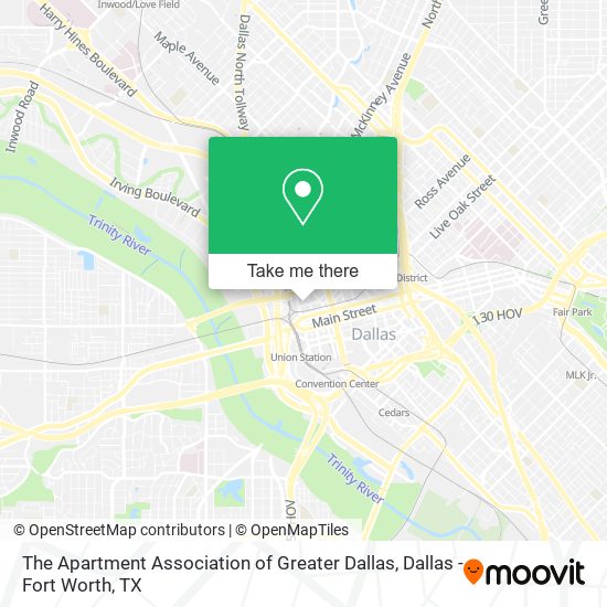 The Apartment Association of Greater Dallas map