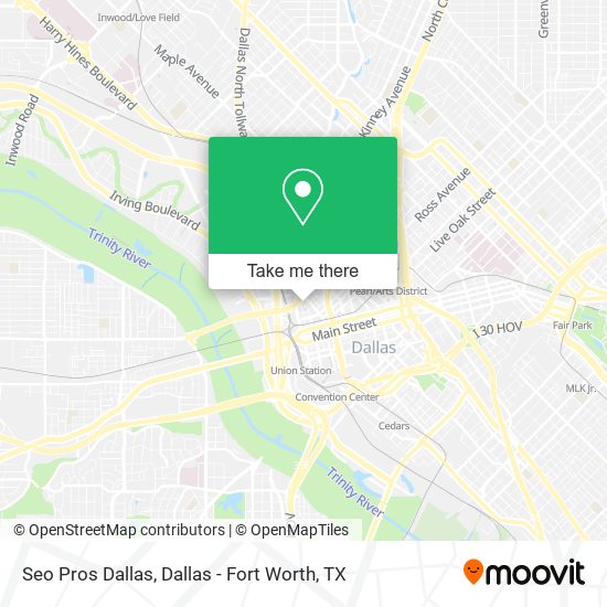 Mapa de Seo Pros Dallas