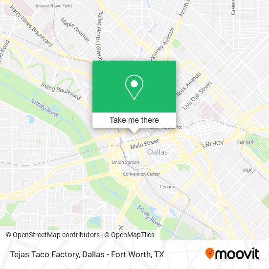 Tejas Taco Factory map