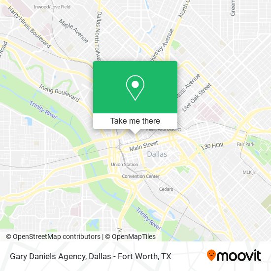 Gary Daniels Agency map