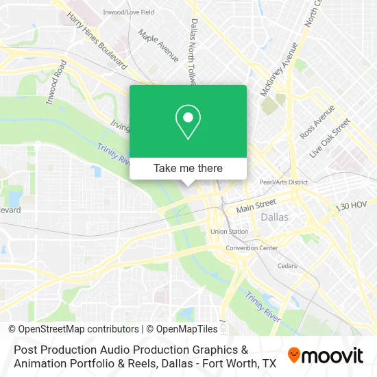 Post Production Audio Production Graphics & Animation Portfolio & Reels map