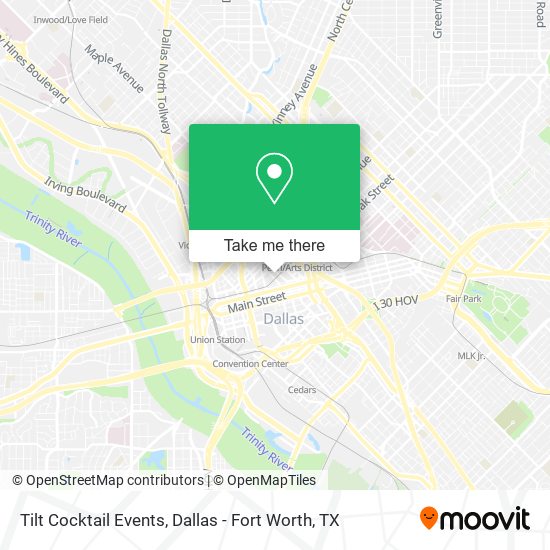 Tilt Cocktail Events map