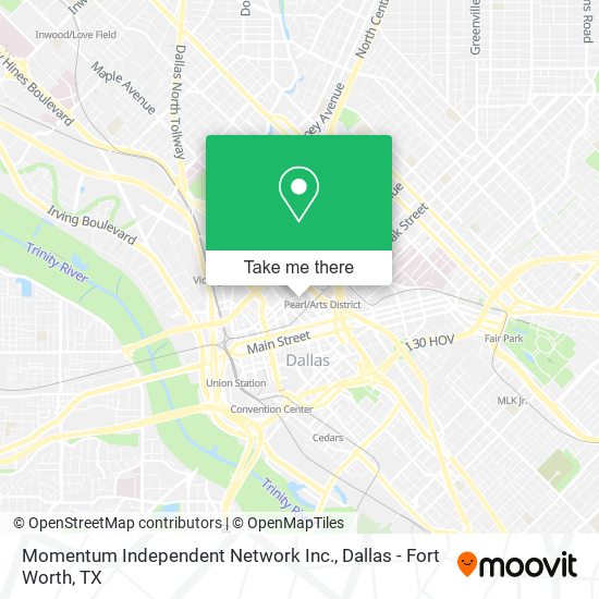 Mapa de Momentum Independent Network Inc.