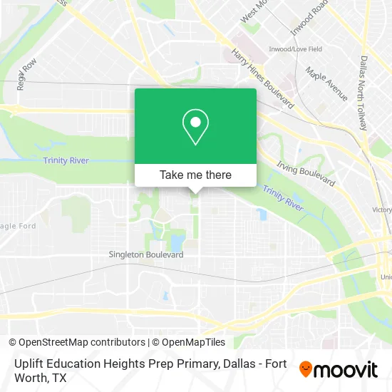 Uplift Education Heights Prep Primary map