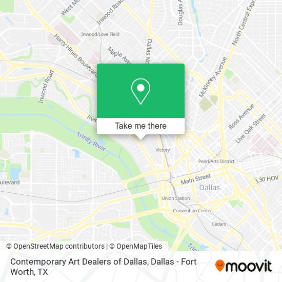 Contemporary Art Dealers of Dallas map