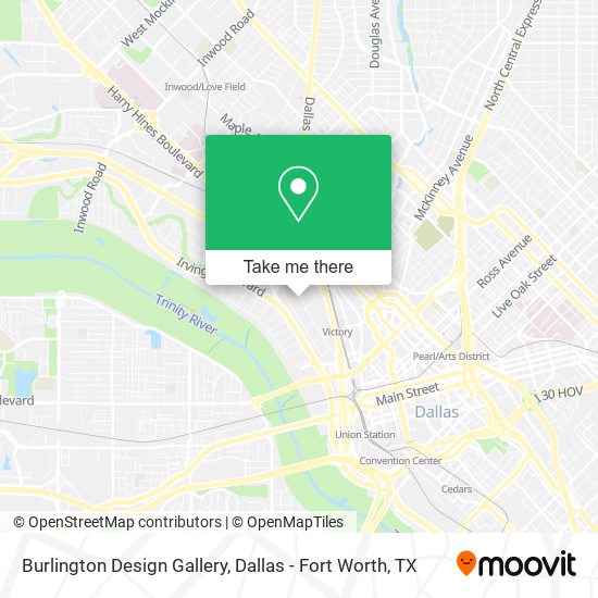 Burlington Design Gallery map