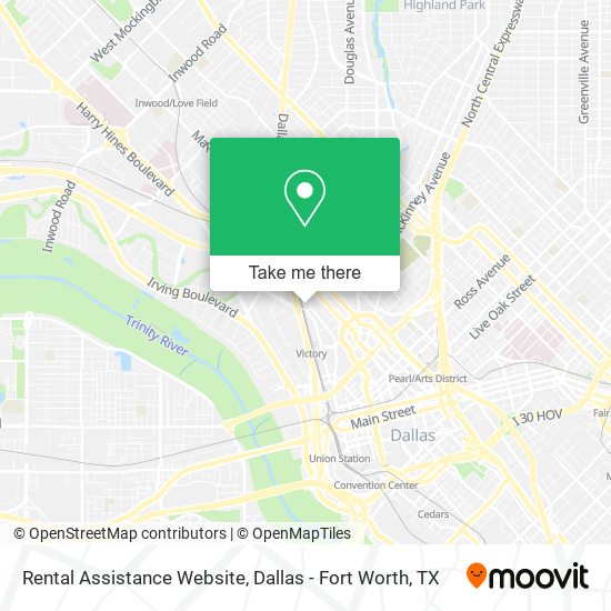 Rental Assistance Website map