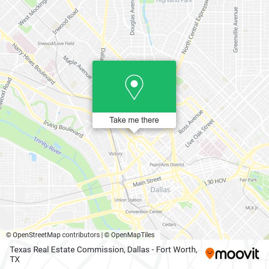 Mapa de Texas Real Estate Commission