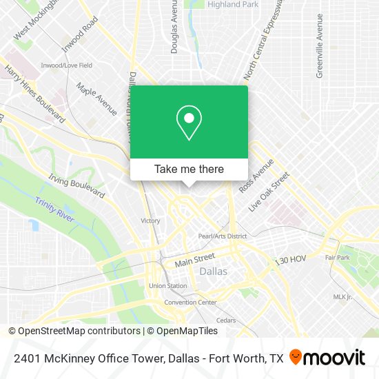 2401 McKinney Office Tower map