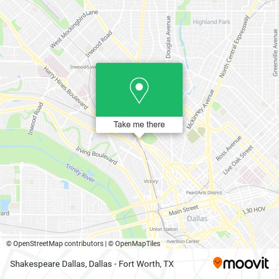 Mapa de Shakespeare Dallas