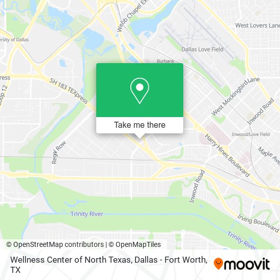 Mapa de Wellness Center of North Texas