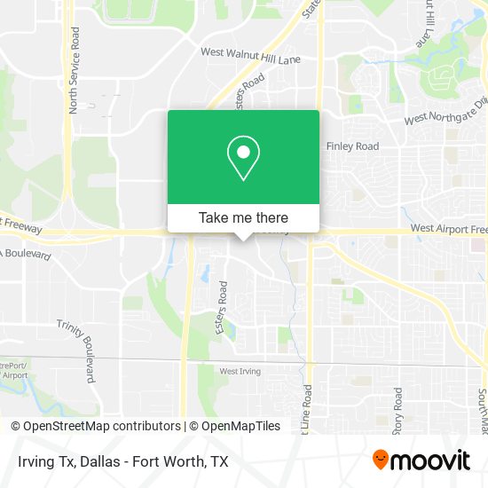 Mapa de Irving Tx