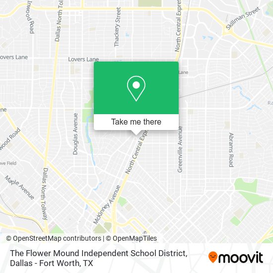 The Flower Mound Independent School District map