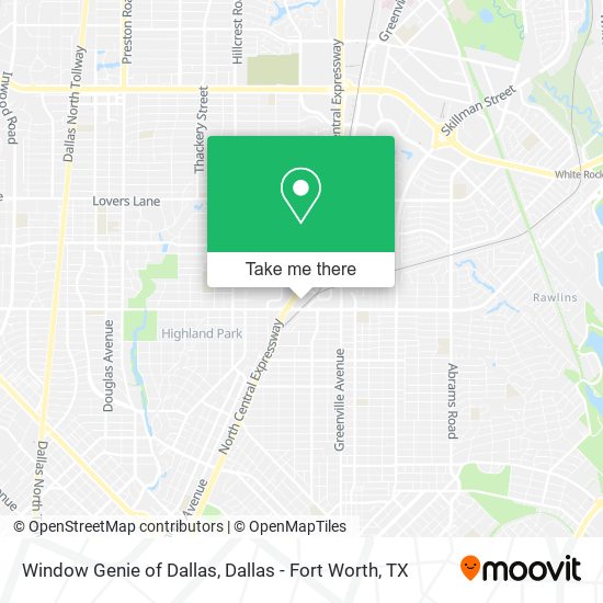 Mapa de Window Genie of Dallas