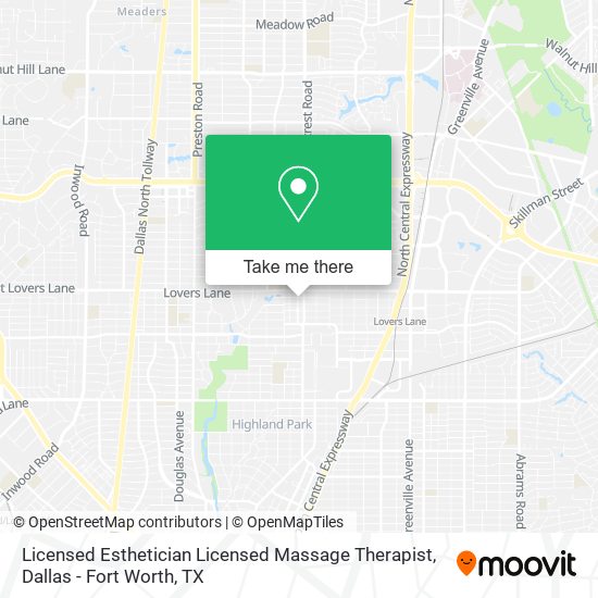 Mapa de Licensed Esthetician Licensed Massage Therapist