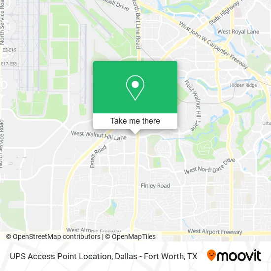 UPS Access Point Location map