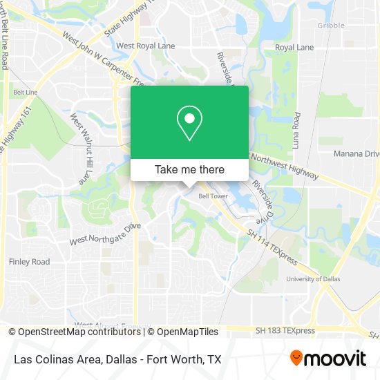 Las Colinas Area map