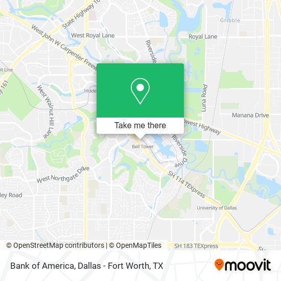 Bank of America map