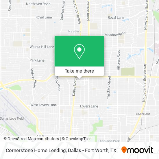 Cornerstone Home Lending map