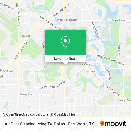 Air Duct Cleaning Irving TX map