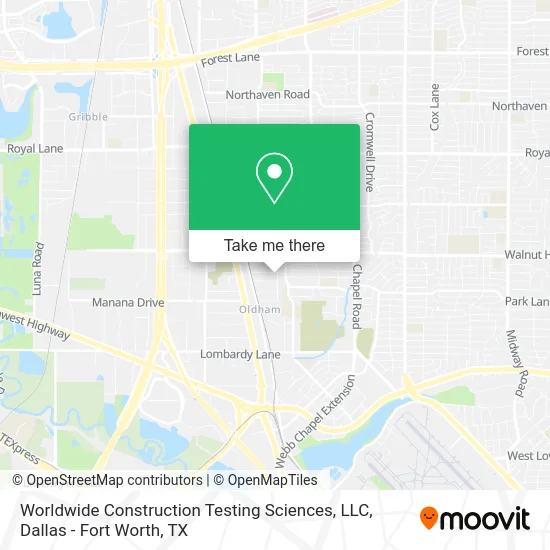Worldwide Construction Testing Sciences, LLC map