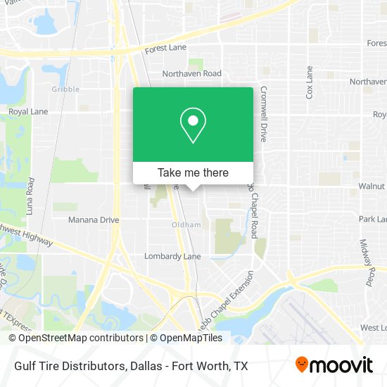 Gulf Tire Distributors map