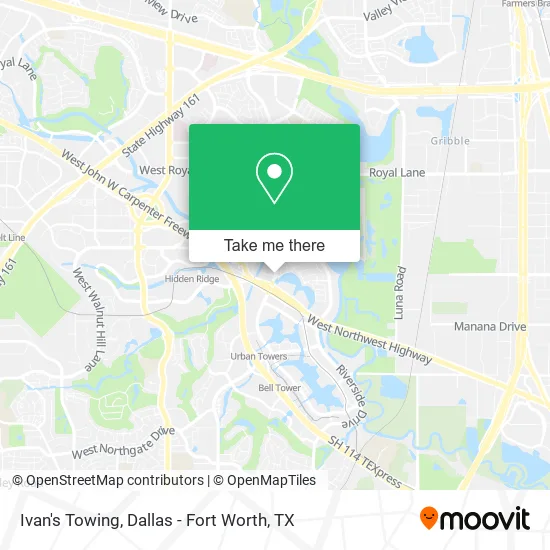 Mapa de Ivan's Towing