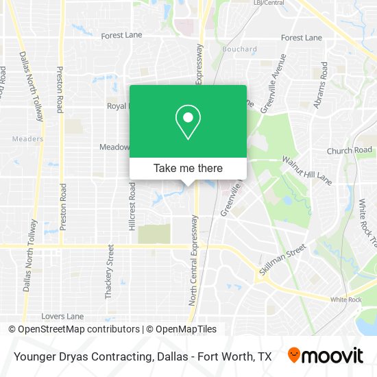 Mapa de Younger Dryas Contracting