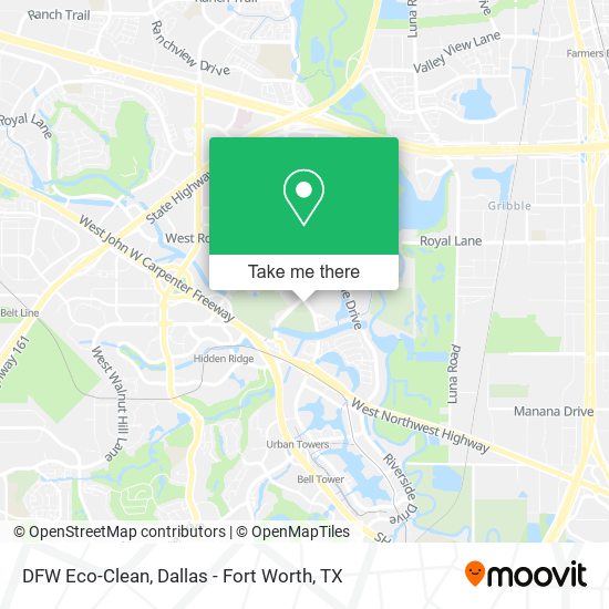 DFW Eco-Clean map