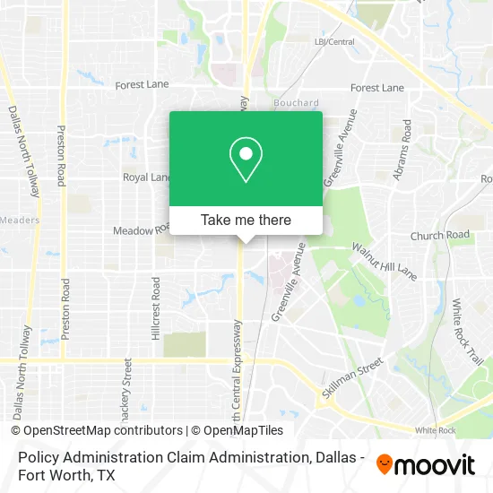 Policy Administration Claim Administration map