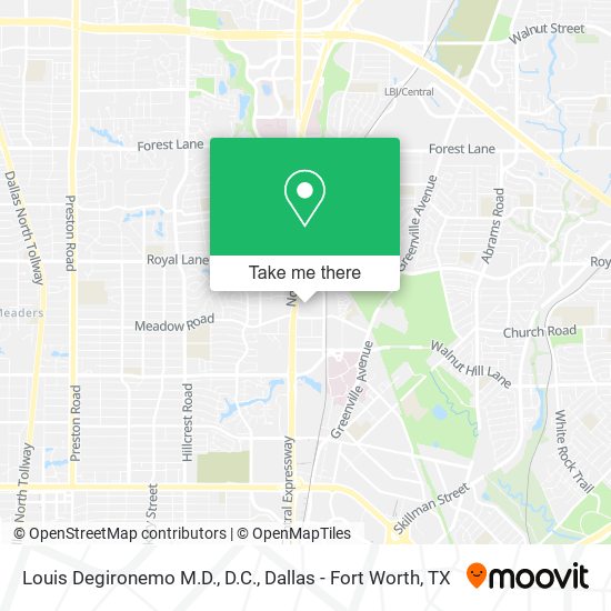 Louis Degironemo M.D., D.C. map