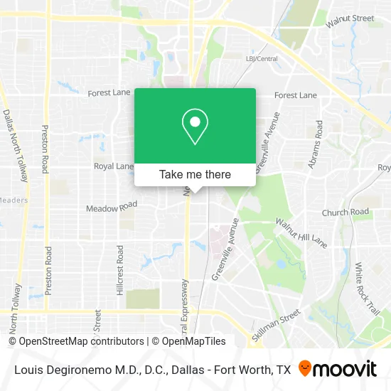 Louis Degironemo M.D., D.C. map