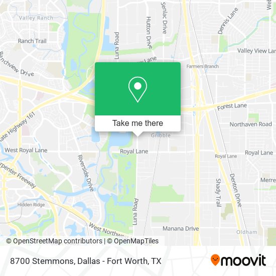 8700 Stemmons map