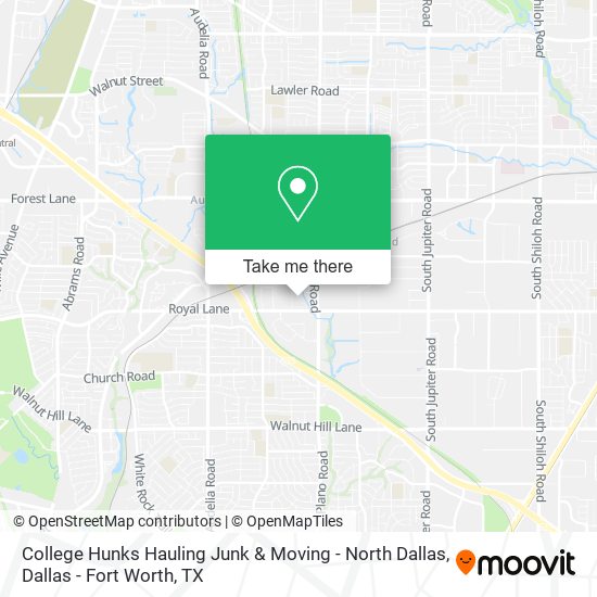 Mapa de College Hunks Hauling Junk & Moving - North Dallas