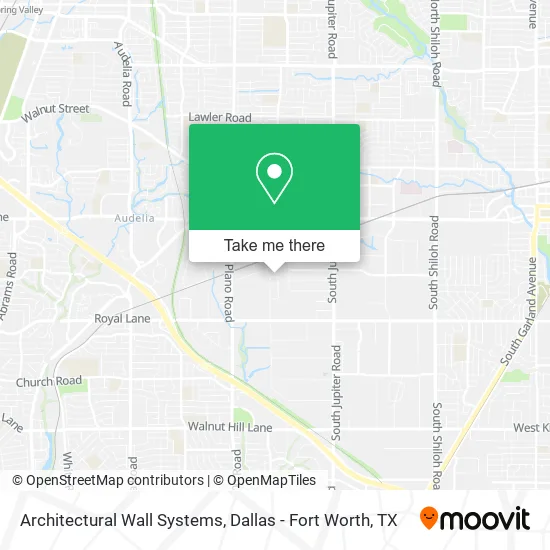 Mapa de Architectural Wall Systems