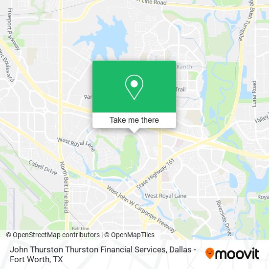 Mapa de John Thurston Thurston Financial Services