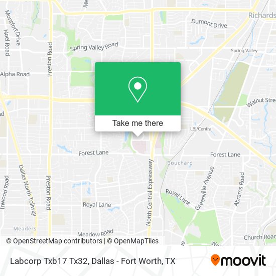 Labcorp Txb17 Tx32 map