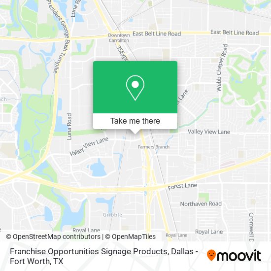 Franchise Opportunities Signage Products map