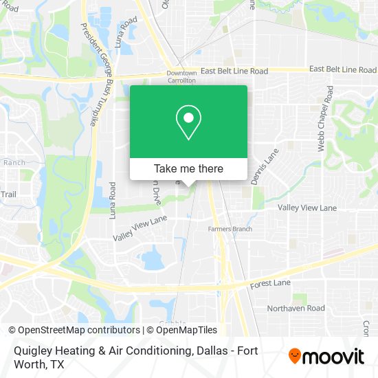 Quigley Heating & Air Conditioning map