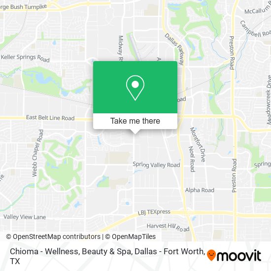 Chioma - Wellness, Beauty & Spa map