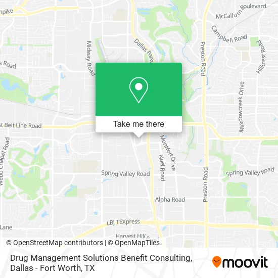 Mapa de Drug Management Solutions Benefit Consulting