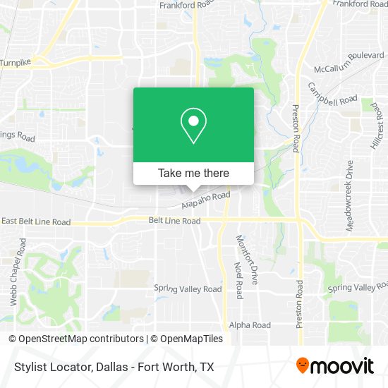 Stylist Locator map