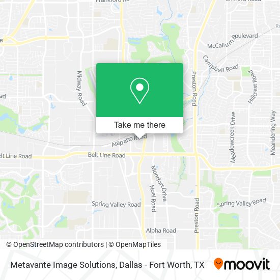 Metavante Image Solutions map