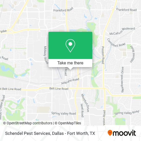 Schendel Pest Services map